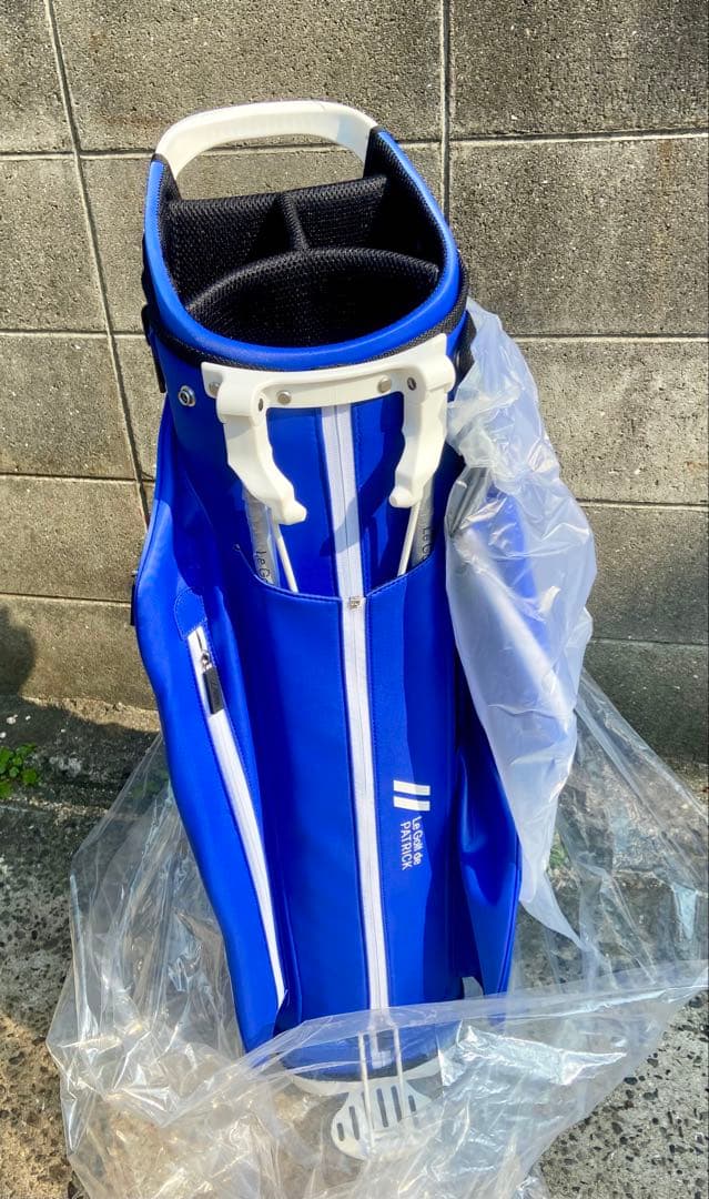 PATRICK キャディバッグ 未使用 9型 4分割 青 定価55,000円