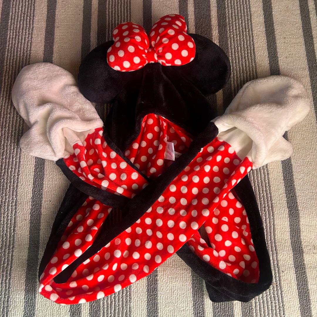 ミニー マフラーキャップ ディズニー