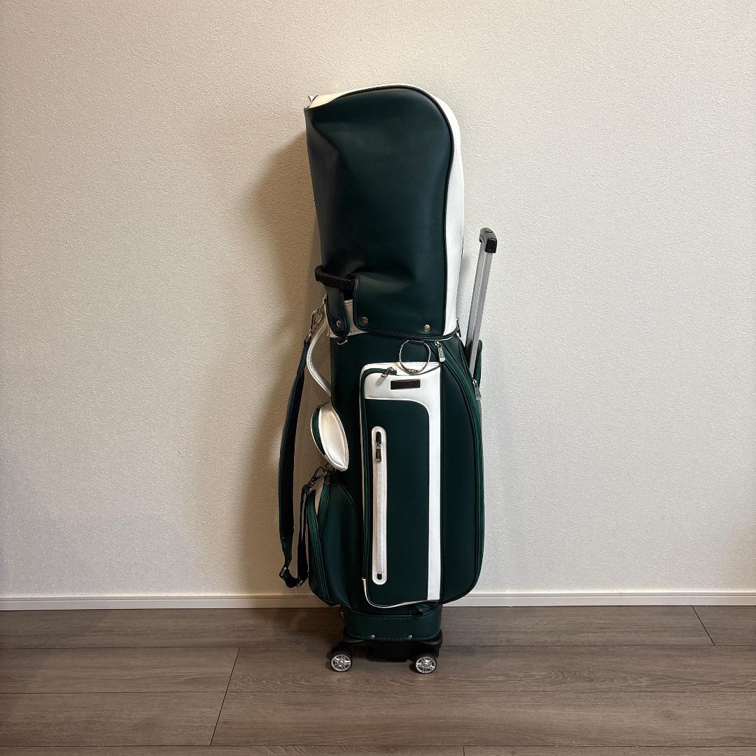 PGM ゴルフバッグ キャスター付き グリーン 防水仕様 数回使用 中古美品