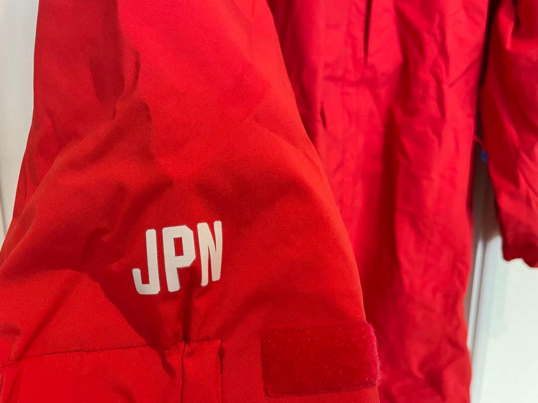 Phenix スキーポンチョレッド JAPANモデル。フェニックスキーポンチョ。