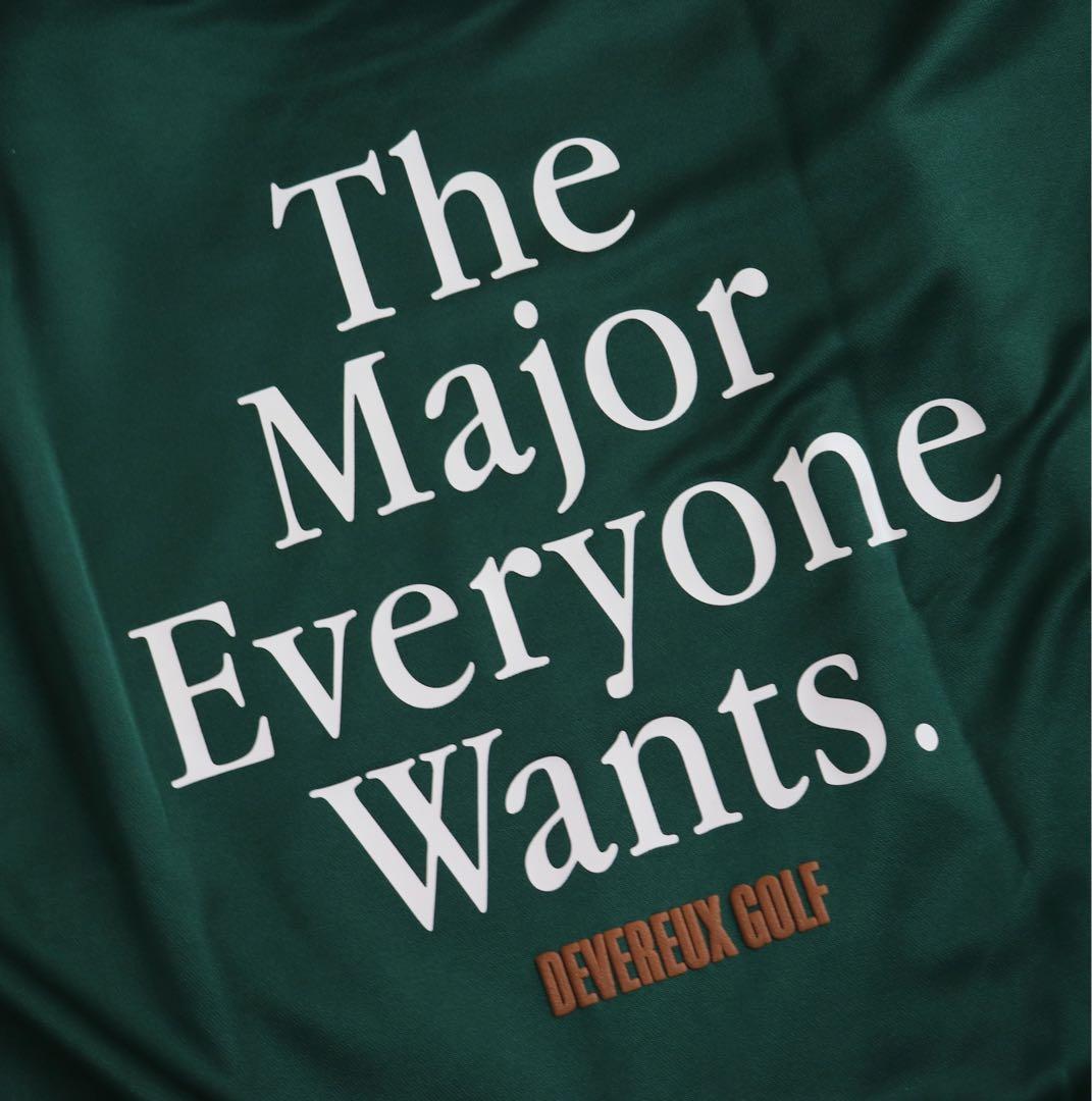 《デヴァローゴルフ》未使用 ビッグメッセージチェッカーフーディ ゴルフウェア L