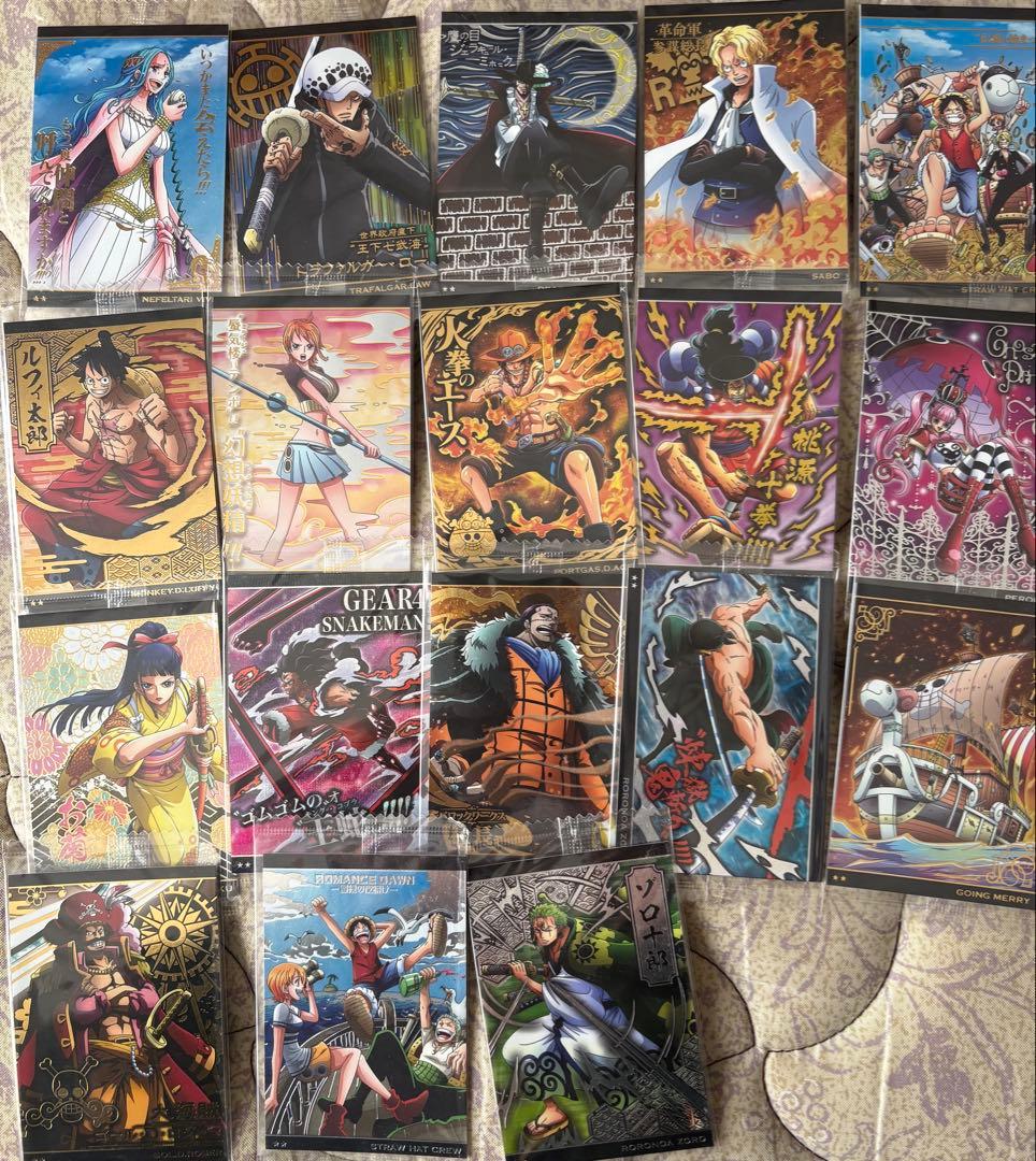 ワンピースウエハースカード　大量セット　袋未開封