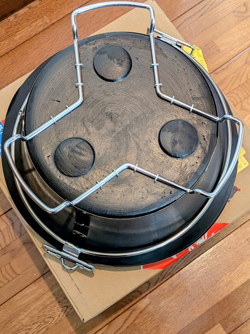 【極上品/新品】太成工業 能登 七輪 バーベキューコンロ（大）新型環付 網付