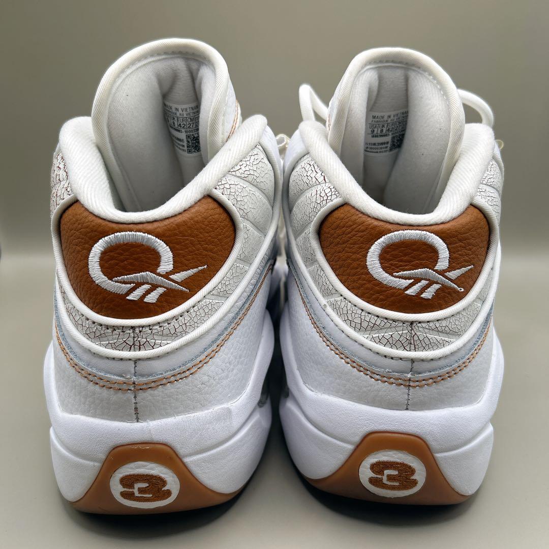 ★Reebok★QUESTION MID 27cm ホワイト ブラウン