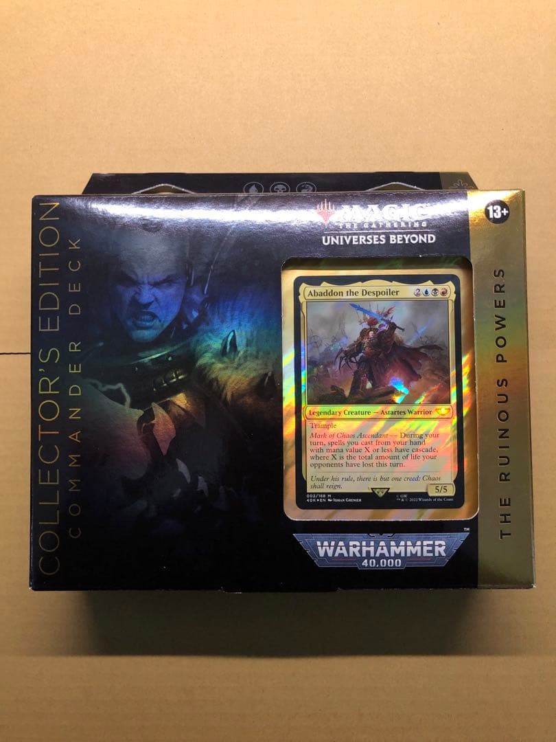 MTG ウォーハンマー 統率者デッキ 禍つ神々の力 コレクターズエディション