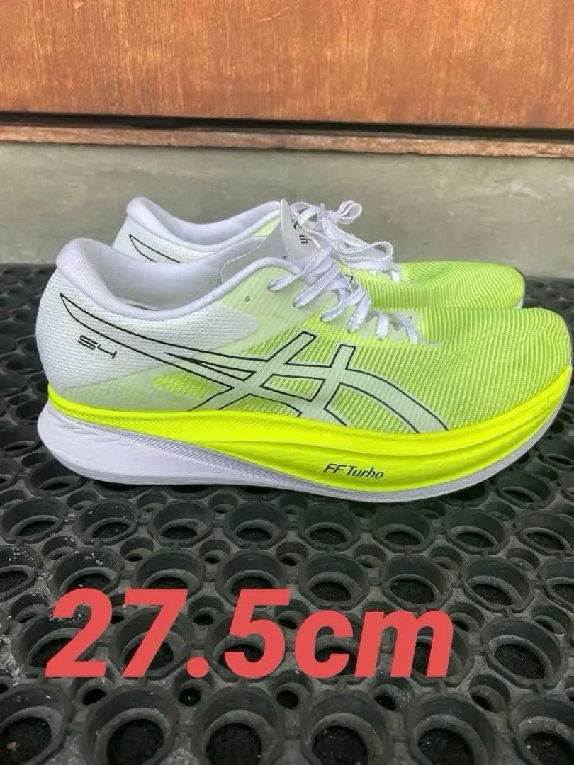 【美品】　アシックス　ランニングシューズ　カーボン厚底S4