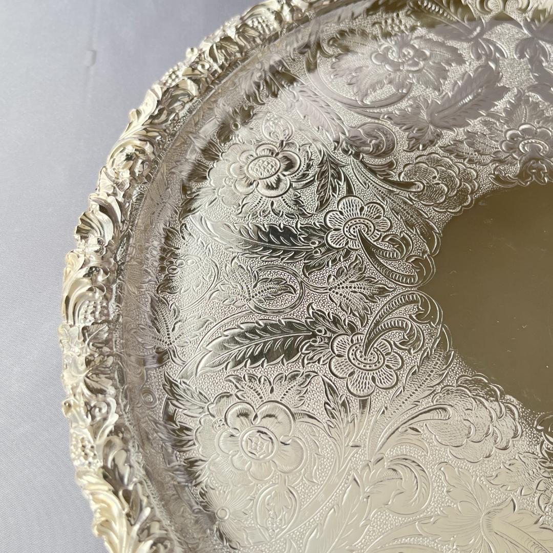 【Barker & Ellis】 ドリンクトレー / ギャラリートレー　25cm