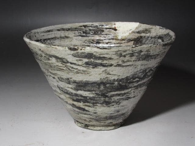 ★　仁阿弥道八　白釉鉢　どっしりかまえた一品です★x553