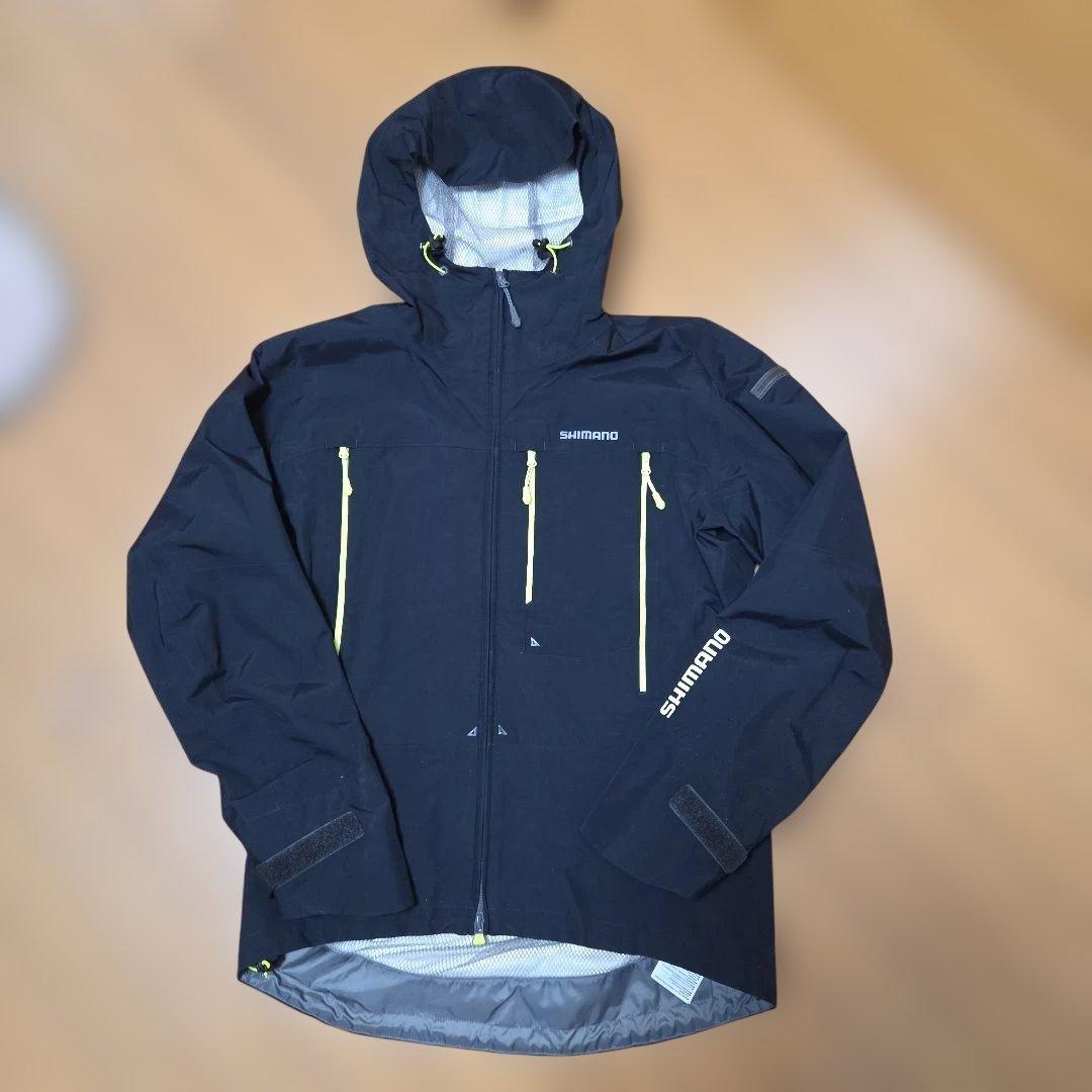 ㉛美品シマノレインスーツ レインウエア DSエクスプローラー L ベージュカモ