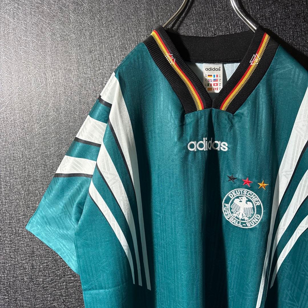 【★ドイツ代表】 adidas 古着 サッカー レトロ ユニフォーム XL 半袖