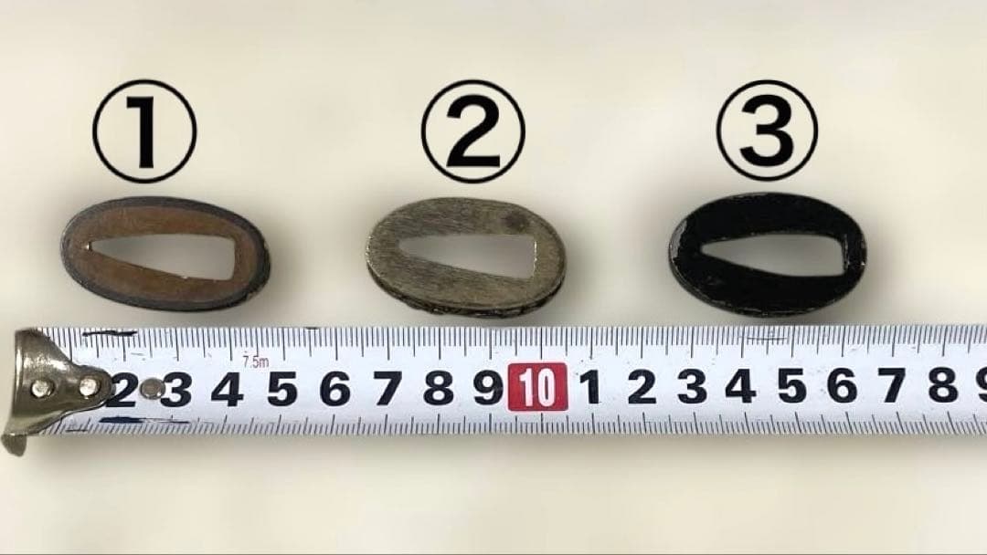 B-82 縁　3個セット　武具　刀装具　骨董品　時代物　日本　美術品　工芸品