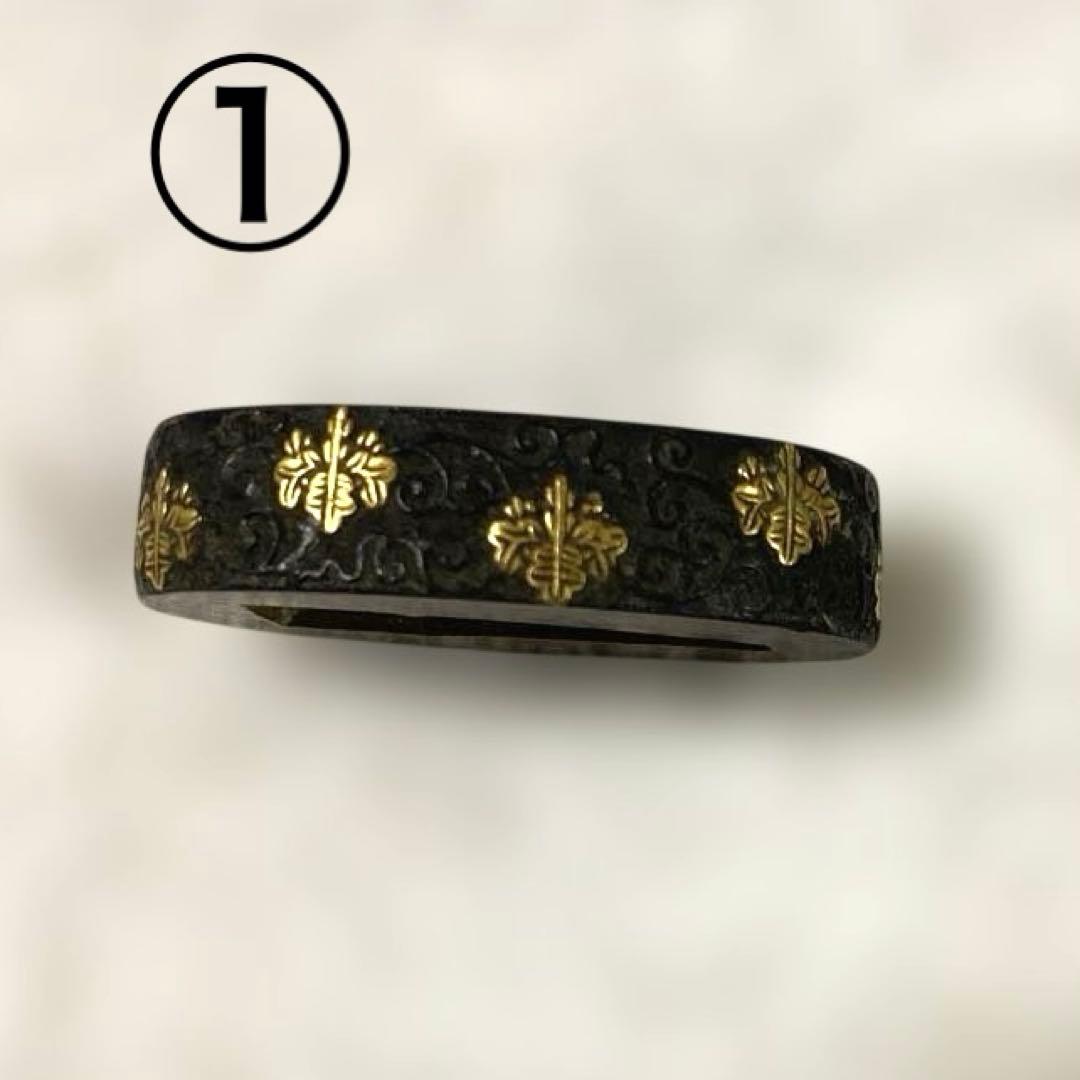 B-82 縁　3個セット　武具　刀装具　骨董品　時代物　日本　美術品　工芸品