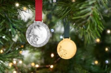 【希少•ウナとライオン】2021 ロイヤルミント　ゴールド　ツリー　オーナメント