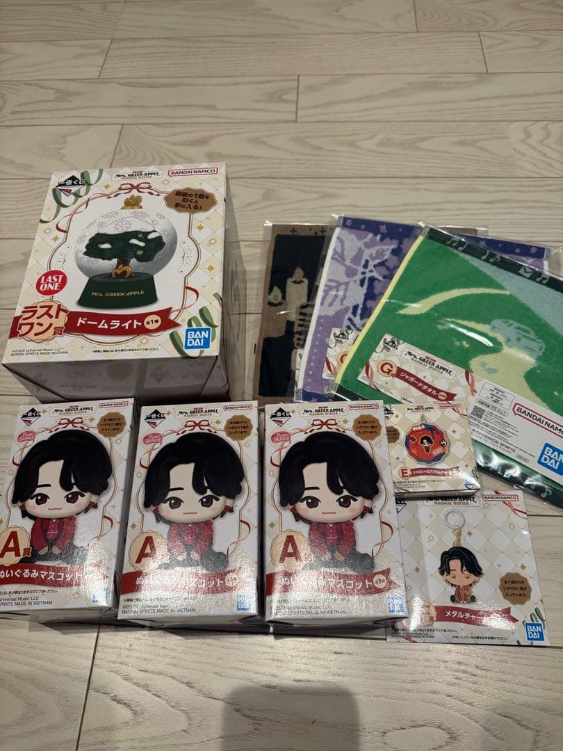 ミセスグリーンアップル 1番くじ A賞、E賞、F賞、G賞、ラストワン賞9点セット