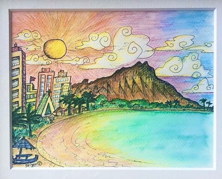 ダイヤモンドヘッド(^o^)スケッチ原画