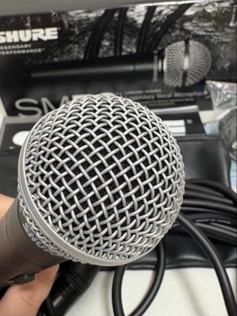 【美品】SHURE SM58 ダイナミックマイク 本体