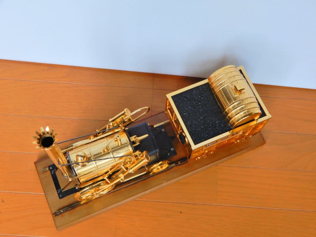 【昭和レトロ 希少】ロバート・スチーブンソン ロケット号 デジタルクロック搭載