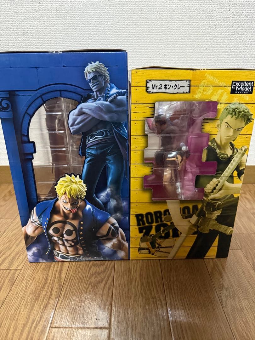 ワ*ル様 POP フィギュア ハイエナのベラミー Mr.2ボン・クレー 2体売り