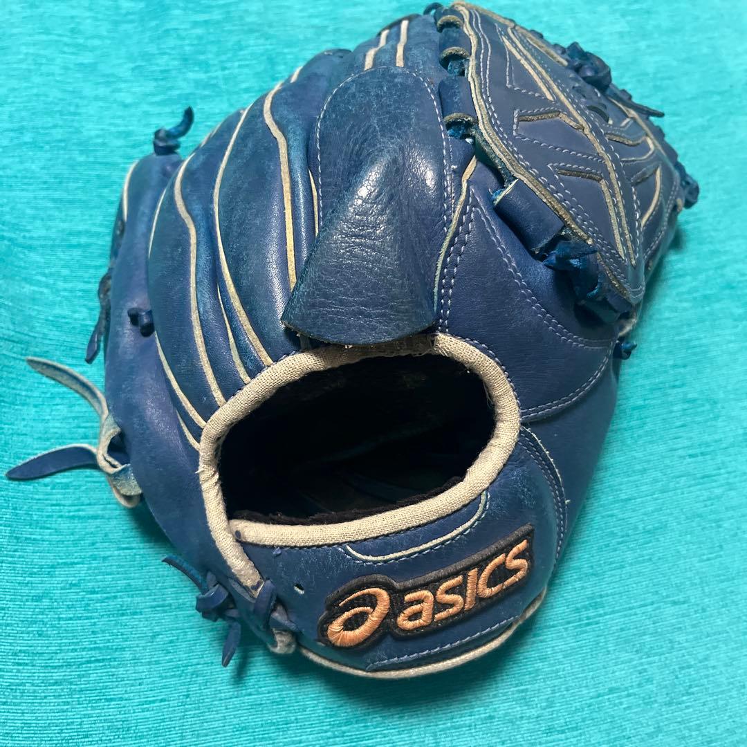 asics W-1000 軟式グローブ 青 大谷翔平モデル