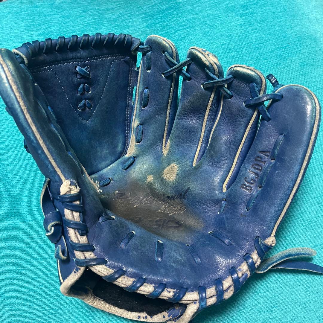 asics W-1000 軟式グローブ 青 大谷翔平モデル