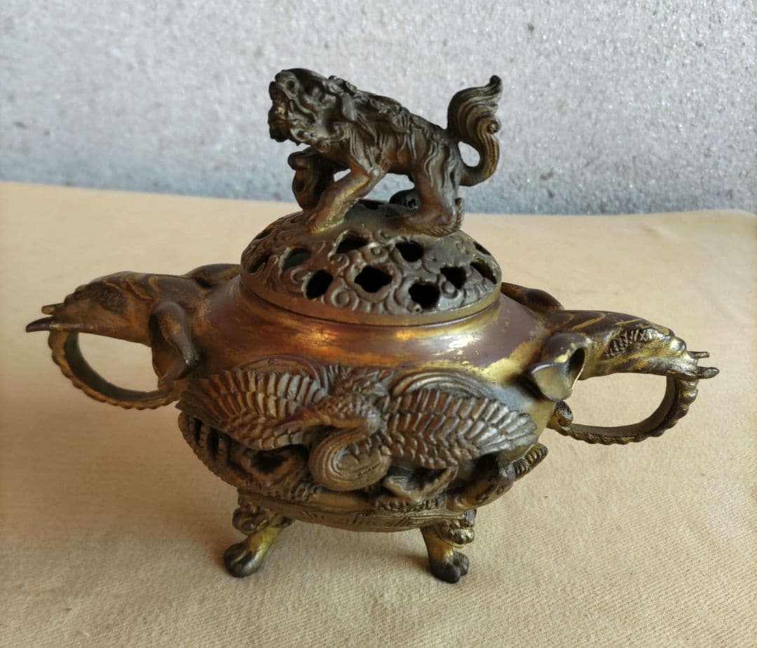 中国　乾隆年製　香炉