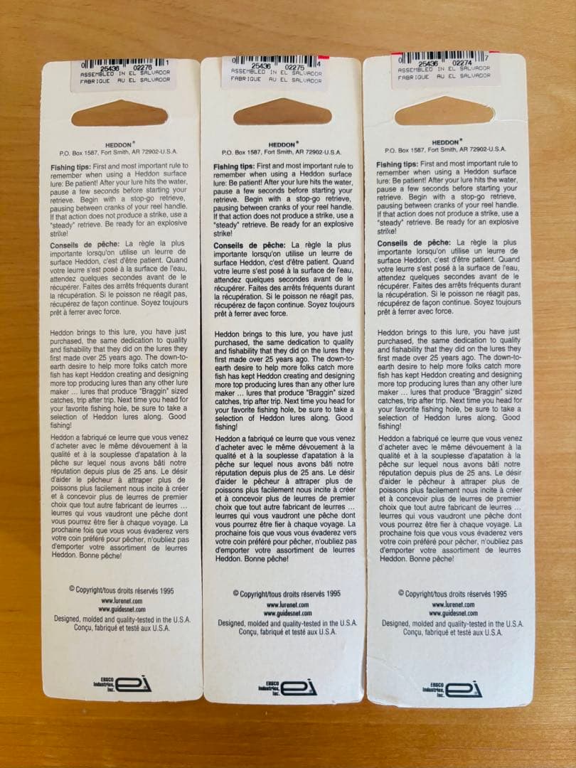 HEDDON BIG BUD ヘドン ビッグバド 蛍光カラー3色セット