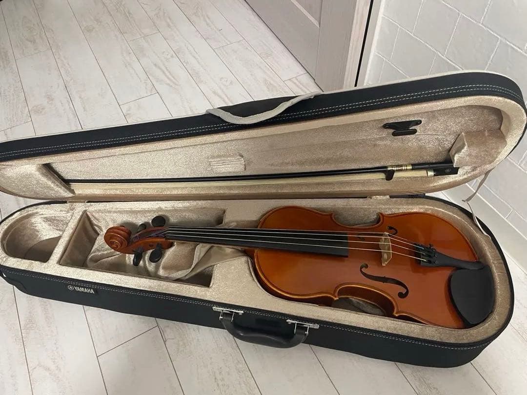 Yamaha V5 4/4バイオリン本体 ブラウン ハードケース付き