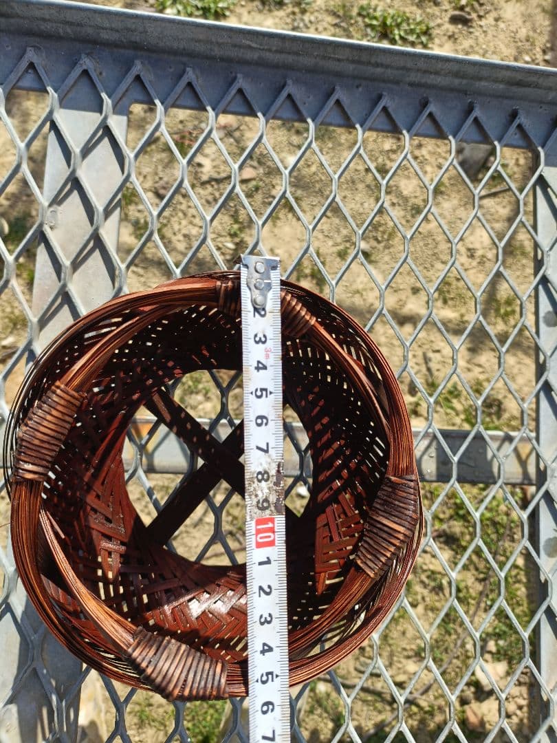 竹製 球形編み込み工芸品　近江特産品　竹細工