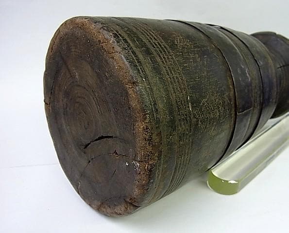 ★B0501★ネパール　古民具　木製ボトル　 タマン族　シェルパ族　アンティーク