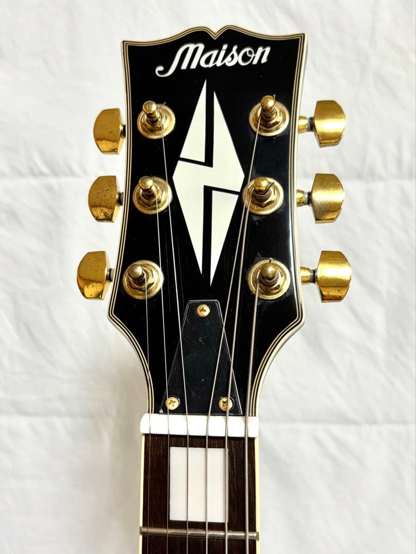 【新品弦張替済】Maison レスポール カスタム レフティー ブラック