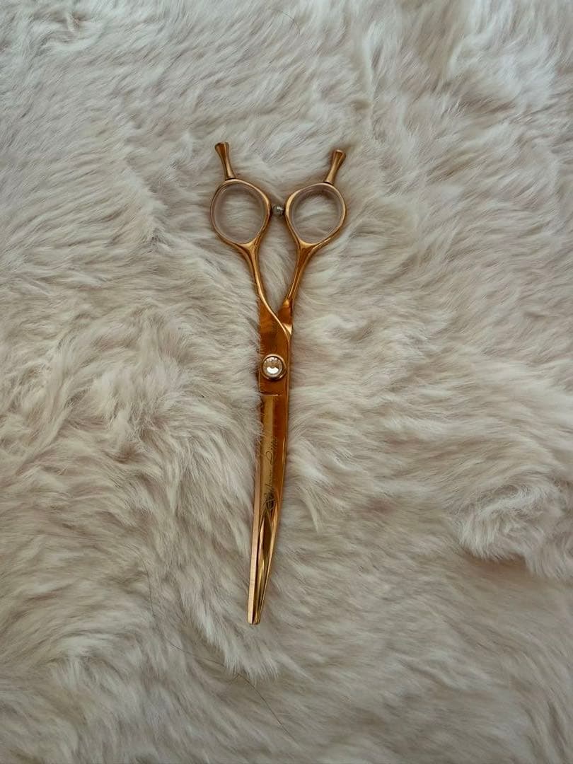 トリミング用 カーブシザー ギザ刃 6.5インチ [ブランド:シルバーライン]