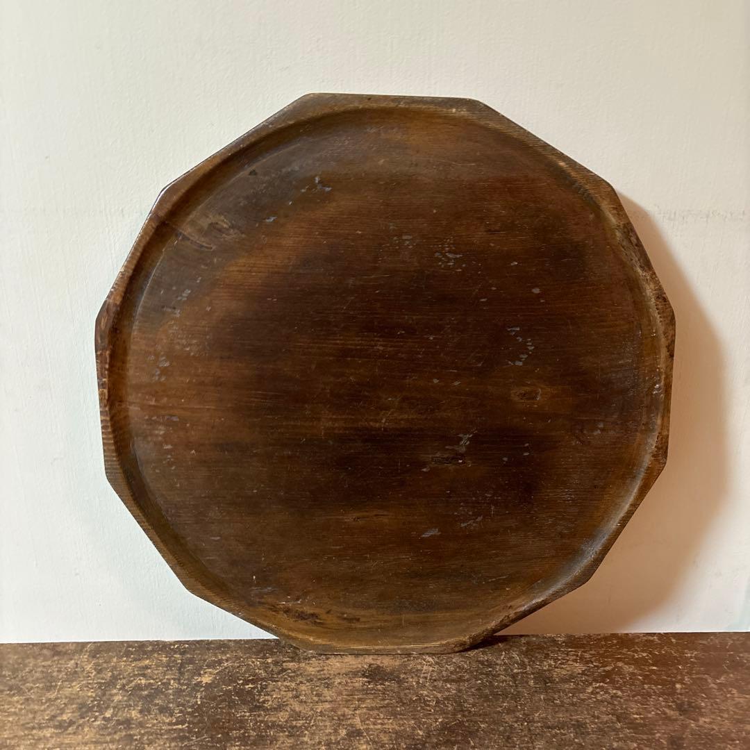 李朝十二角膳天板その63 盆.古道具.骨董品.韓国骨董. Antique.酒器盆