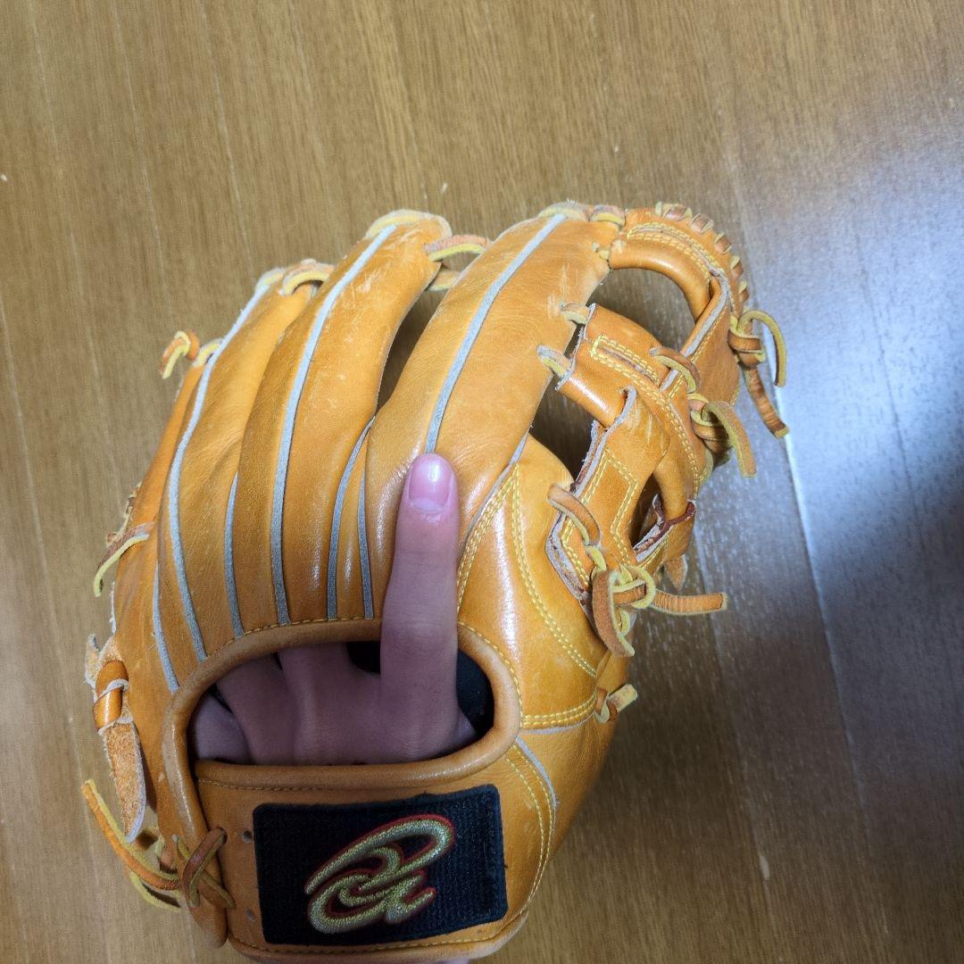 Donaiya オレンジ 野球グローブ　軟式用