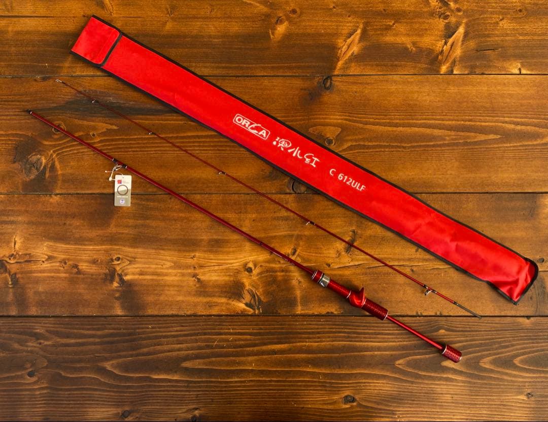 超軽量　カーボンロッド　アジングロッド　C612UL 6ft ベイトロッド