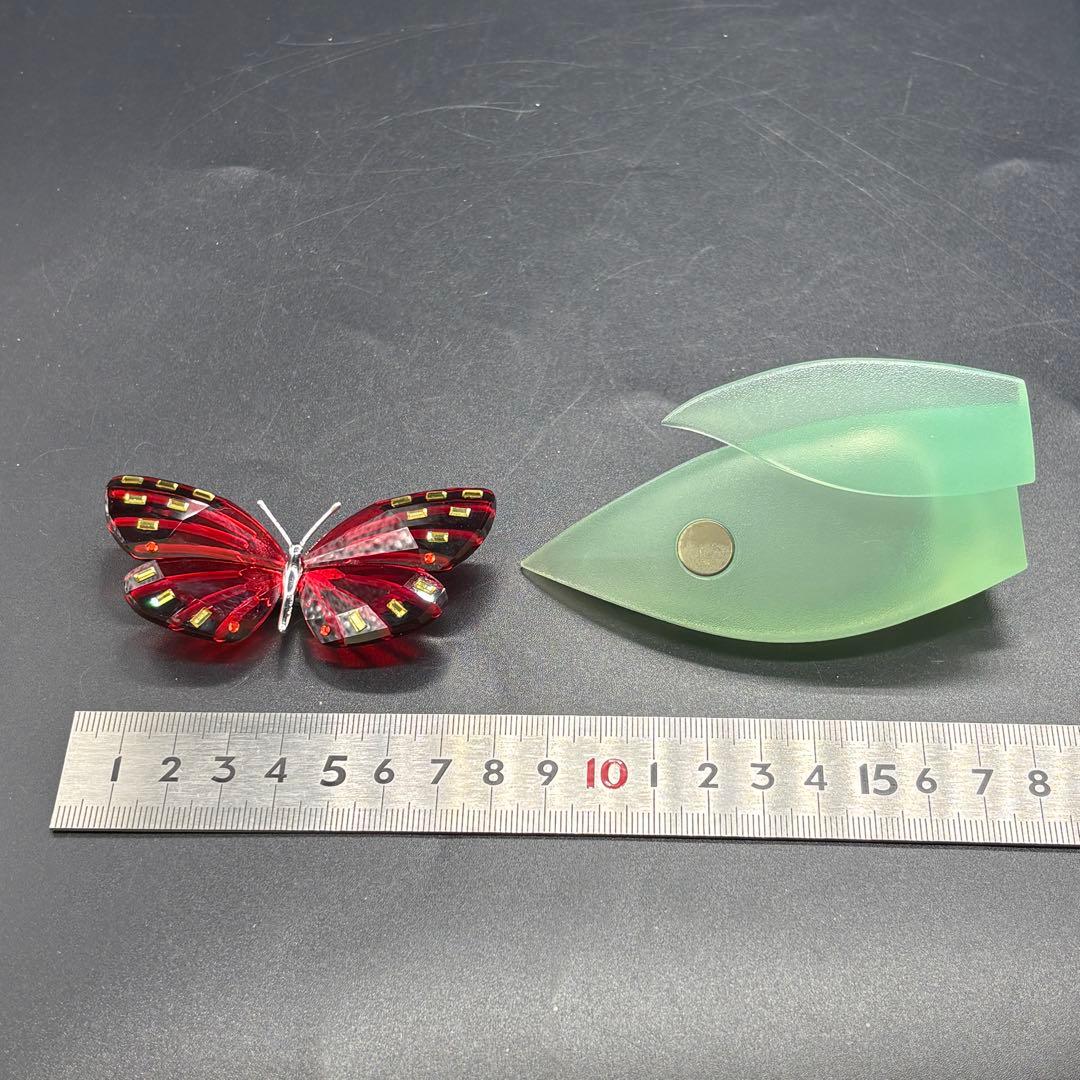 箱付き　スワロフスキー 置物 インテリア バタフライ アデナ 　no.175