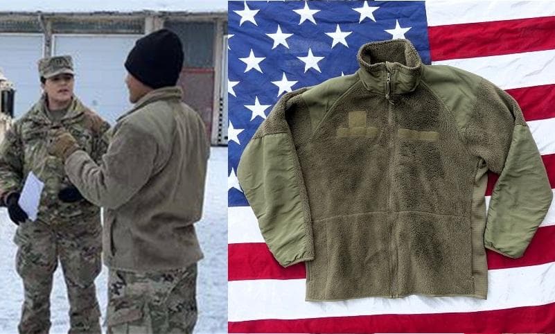 米軍実物　ポーラテックフリースジャケット　M-R　コヨーテ　ECWCS　153