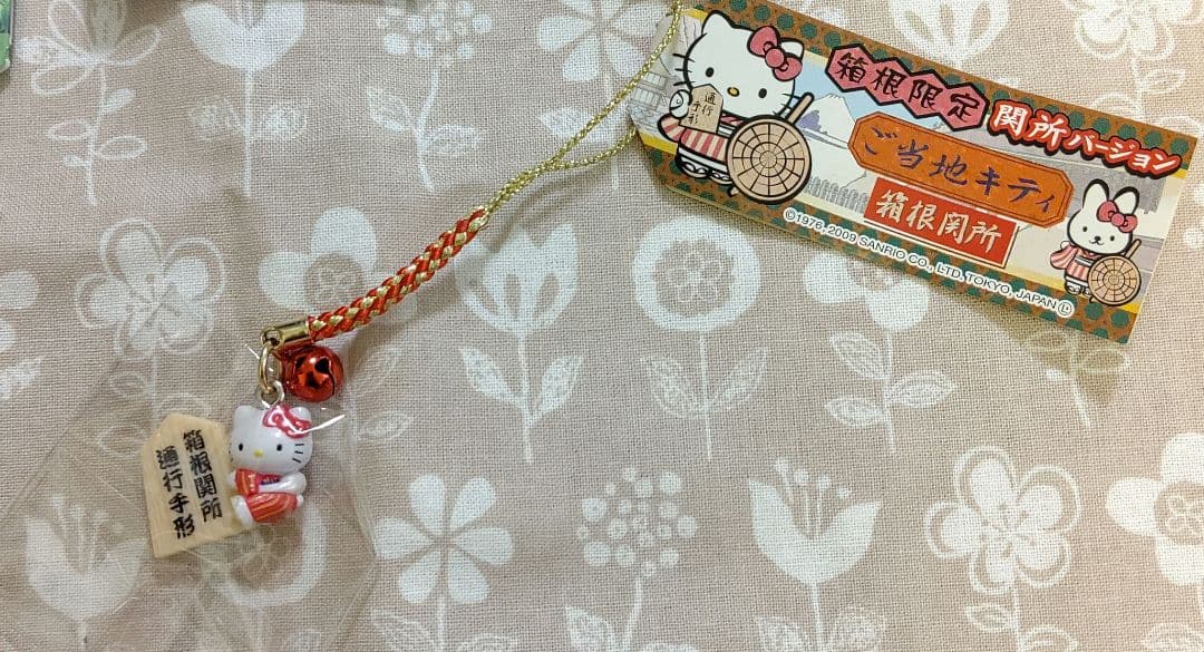 ご当地キティちゃん ストラップ ファスナーマスコット チャーム 限定 土肥金山