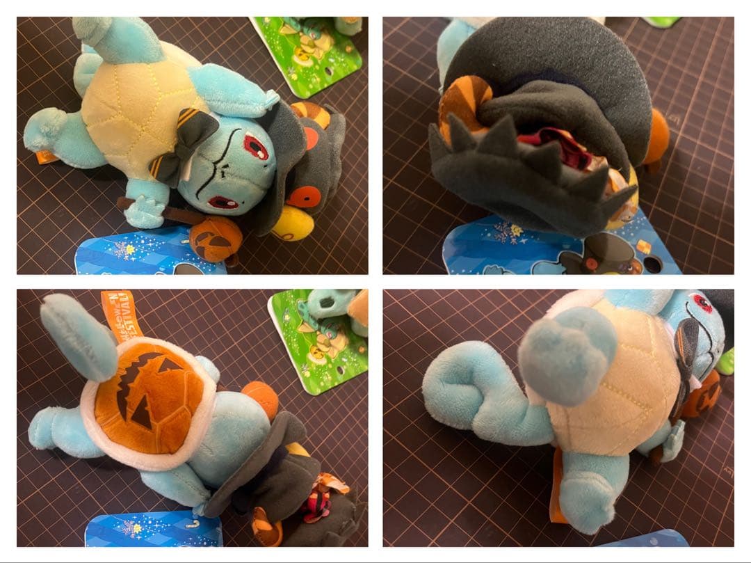 ポケモンセンターハロウィン　ぬいぐるみ　ヒトカゲ　ゼニガメ　フシギダネ