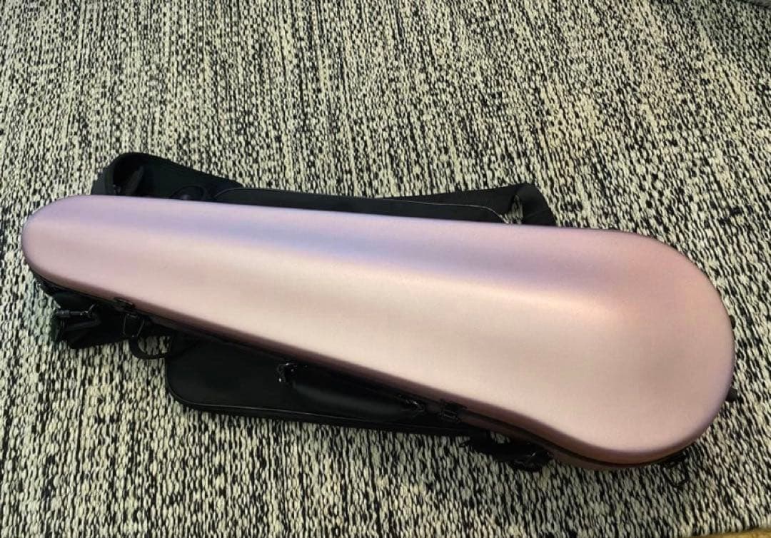 カーボンマック バイオリンケースCFV-2S サテンピンクゴールド　楽譜入れ付