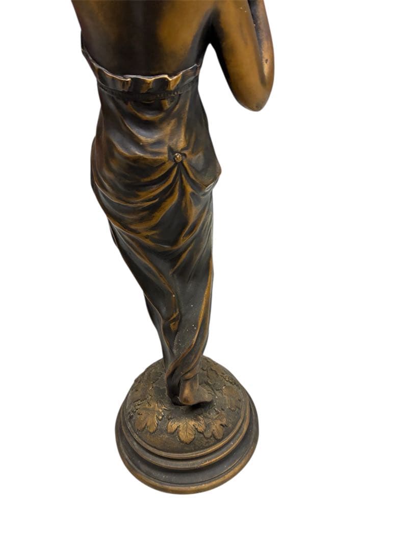 ブロンズ象　女神　アンティーク　昭和　レトロ インテリア　置物