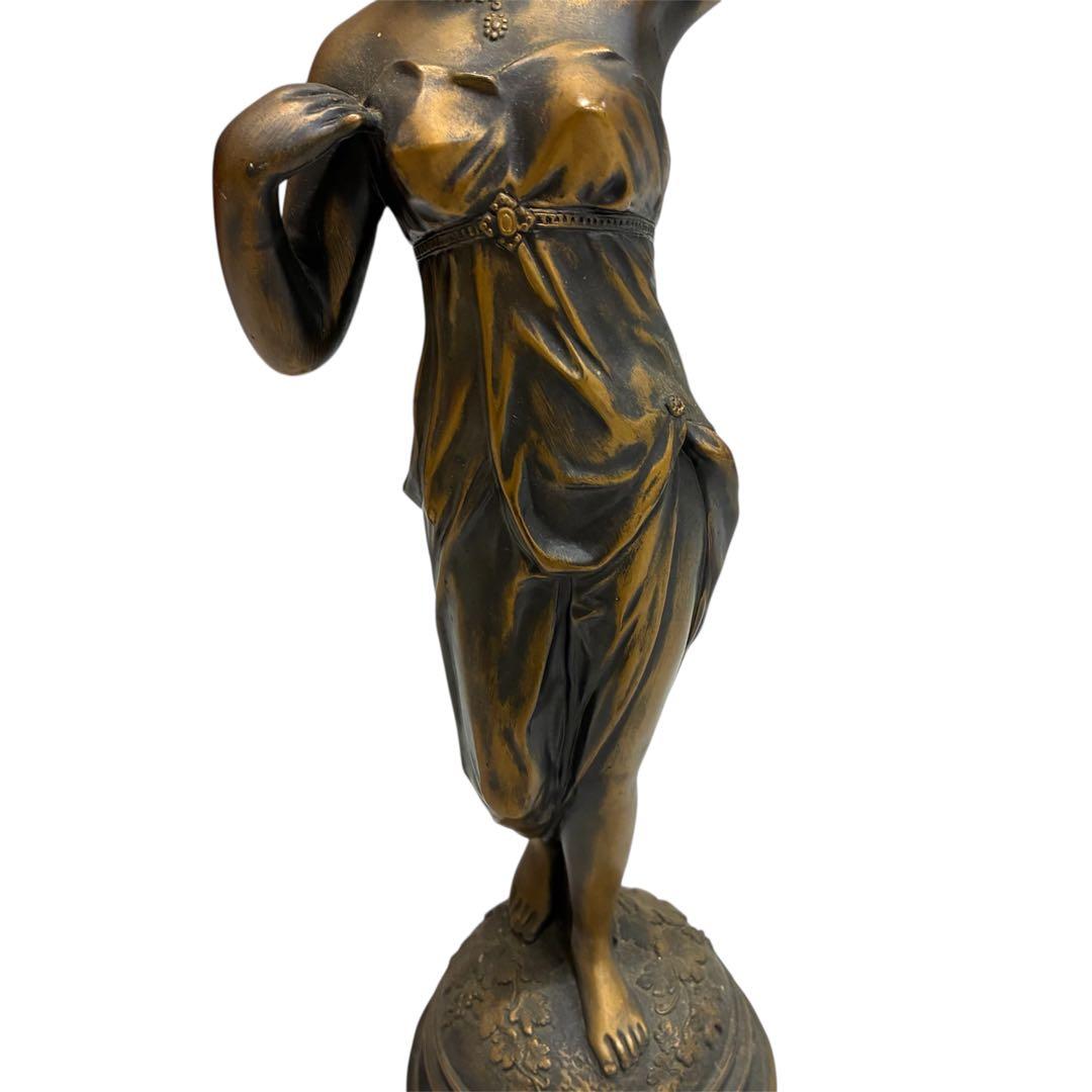 ブロンズ象　女神　アンティーク　昭和　レトロ インテリア　置物