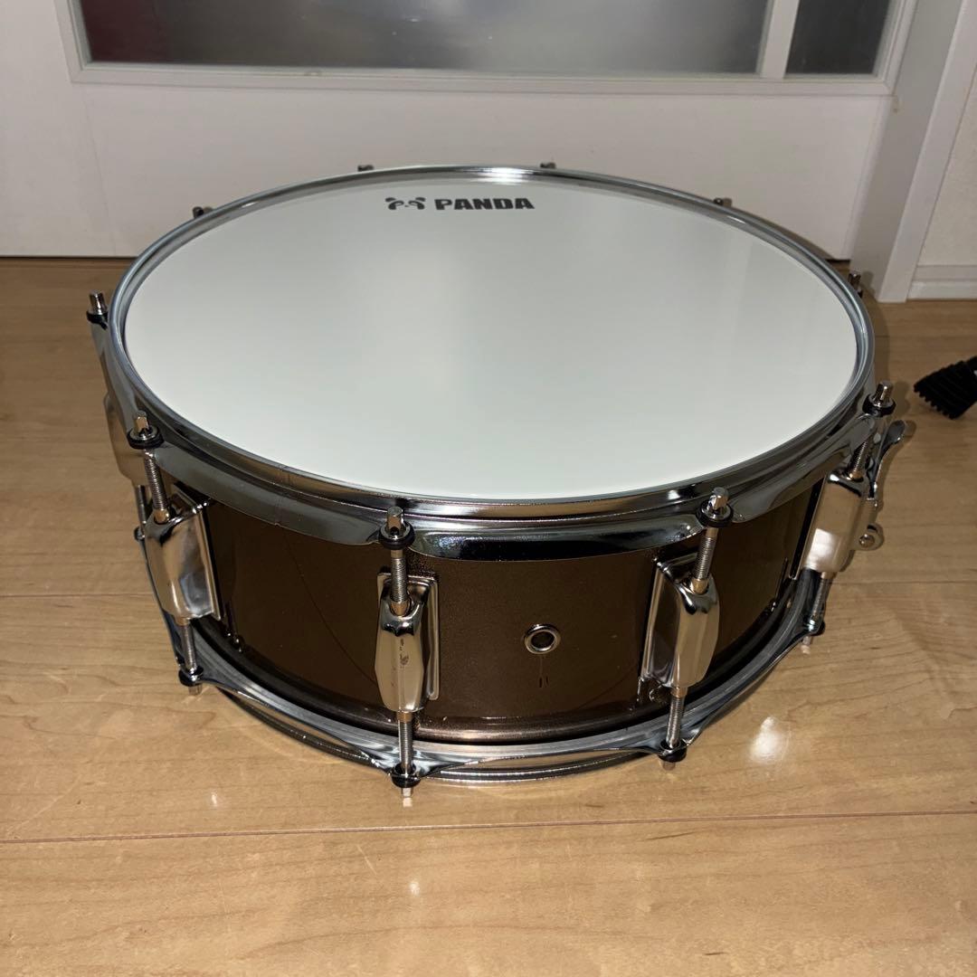 スネアドラム　panda ケース　スタンド付き