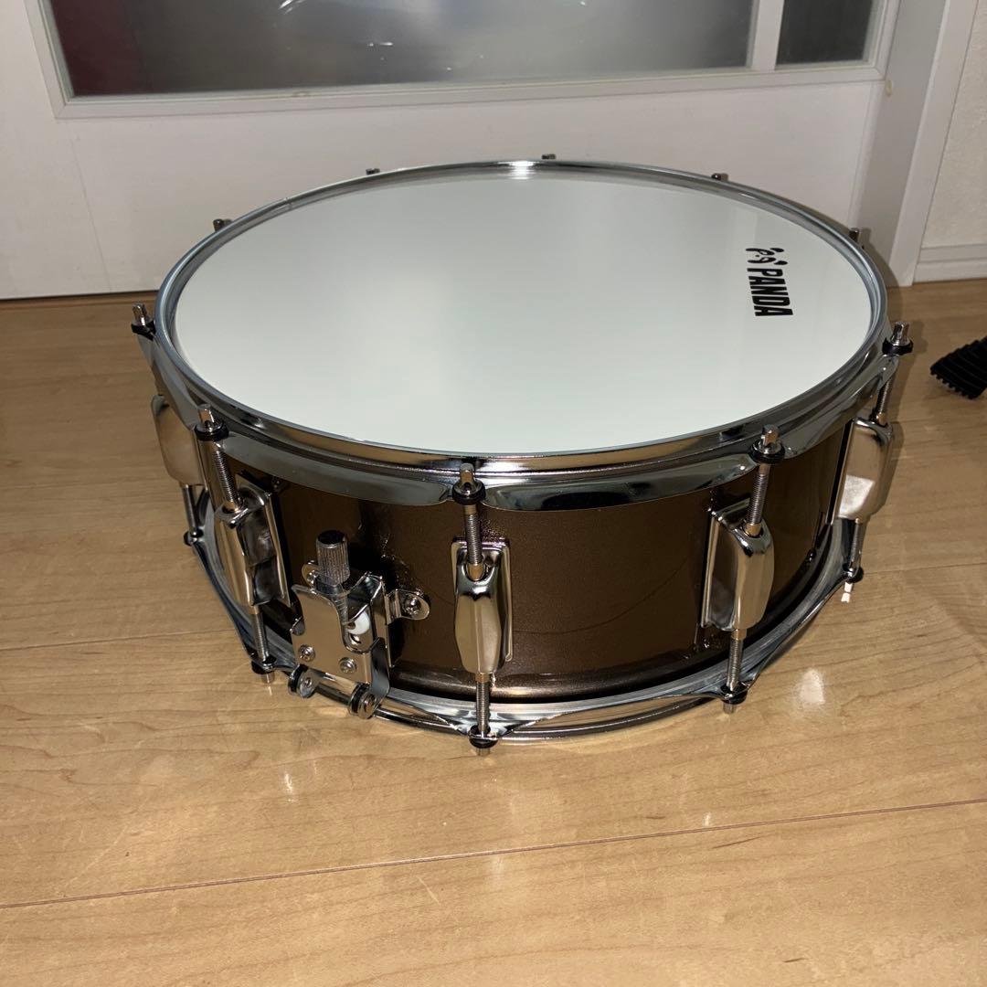 スネアドラム　panda ケース　スタンド付き