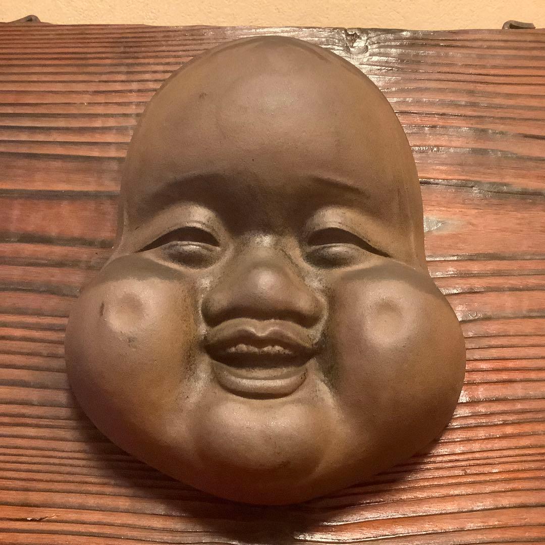 大正〜昭和期「天鈿女命・お多福鉄面」 鈿女神社・天宇受売命・天鈿女命・神社奉納