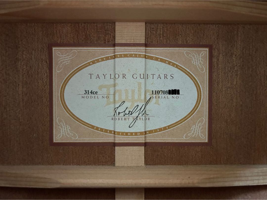 【中古品】【東海関西近郊お手渡し希望】Taylor 314ce