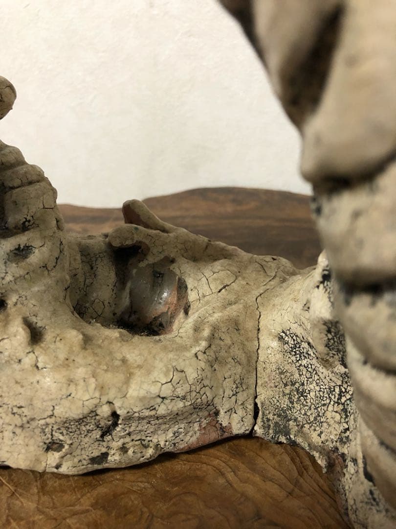 時代 白龍神 陶器 在銘 合わせ箱付き