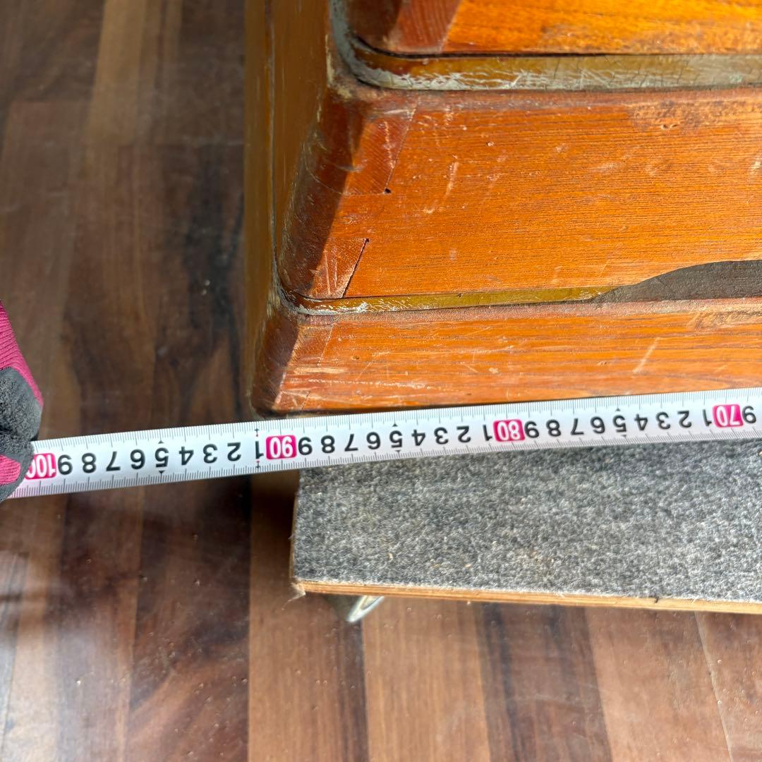 梱包設置込　跳び箱　跳箱　木製　学校　８段　レトロ　アンティーク　教育用