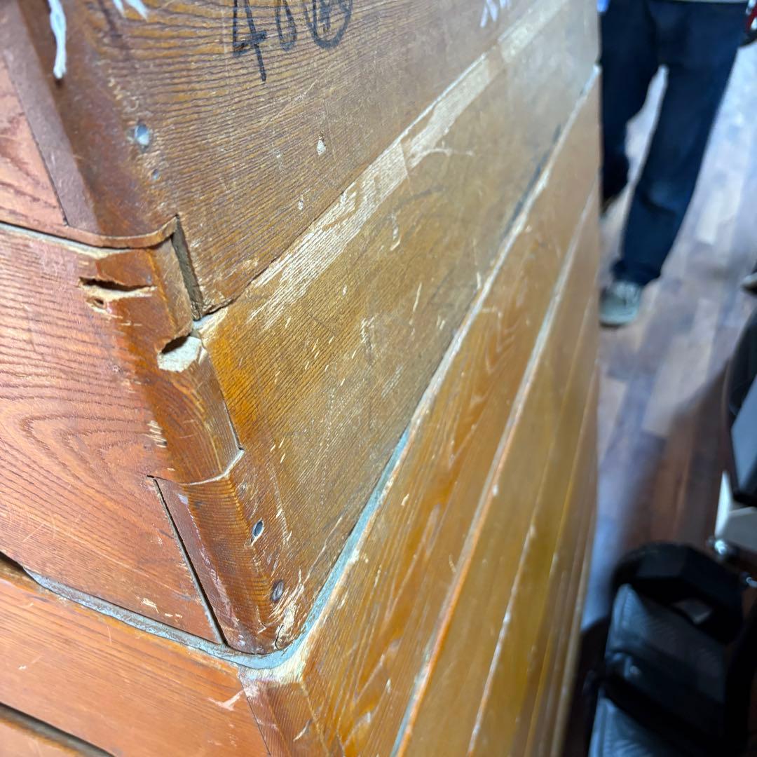 梱包設置込　跳び箱　跳箱　木製　学校　８段　レトロ　アンティーク　教育用