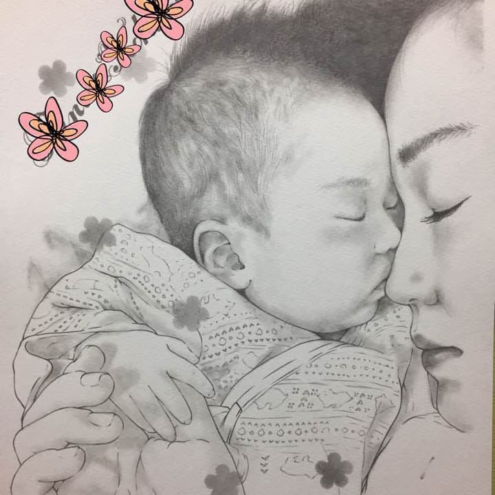 似顔絵オーダー  おひとり様決まりました。(o^^o)