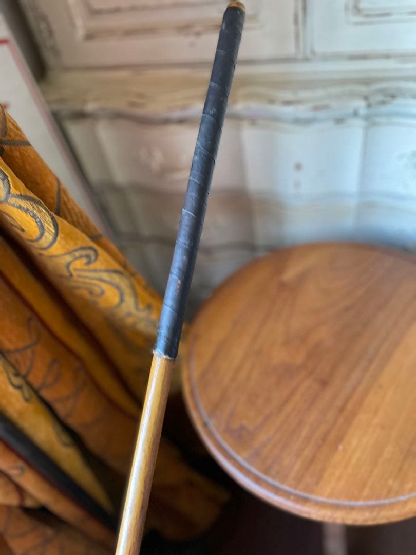 アンティーク　木製　ゴルフ　クラブ　ヒッコリー　アイアン　A　100年　アメリカ